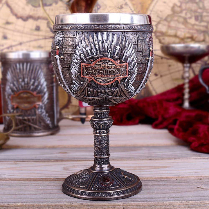 game of thrones - iron throne chalice