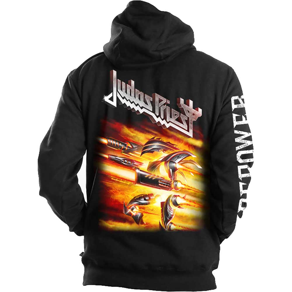Firepower (Back Print) Unisex Zipped Hoodie | Judas Priest
