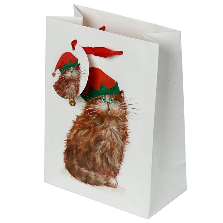 Cats Christmas Elves Gift Bag - Medium | Kim Haskins
