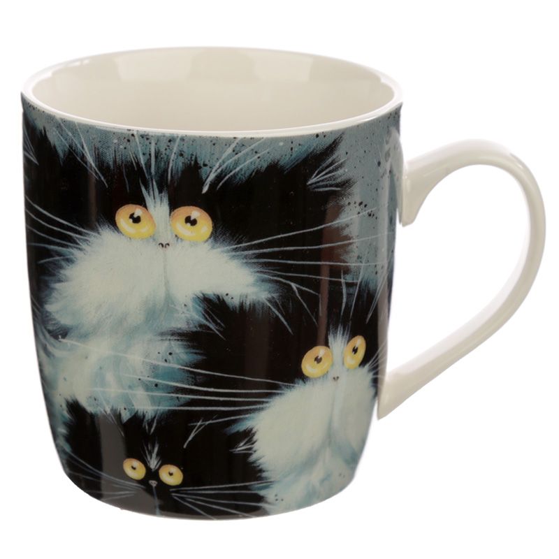 kim haskins - cats porcelain mug