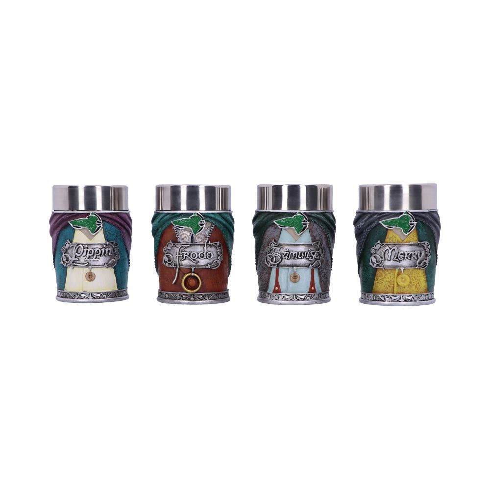 lord of the rings - hobbit shot glass set