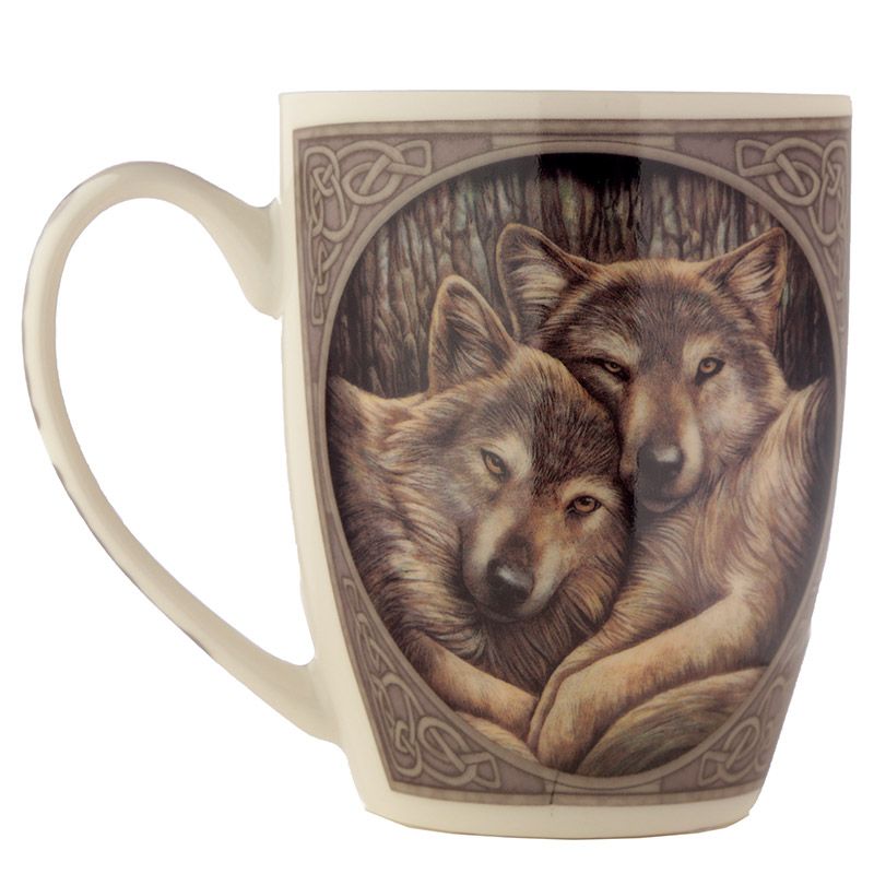 loyal companions porcelain mug by lisa parker