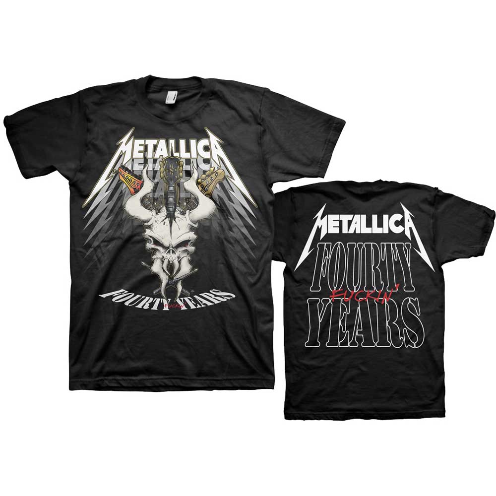 40th Anniversary Forty Years (Back Print) Unisex T-Shirt | Metallica