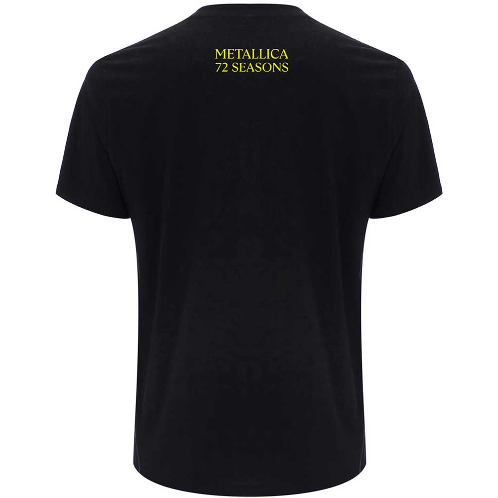 72 Seasons Burnt Robot (Back Print) Unisex T-Shirt | Metallica