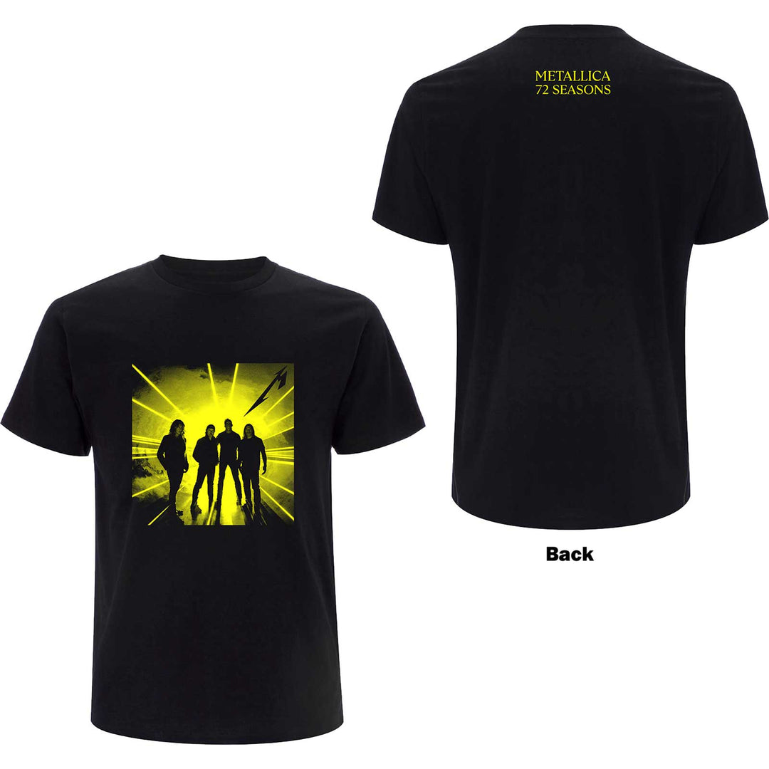 72 Seasons Burnt Strobe (Back Print) Unisex T-Shirt | Metallica
