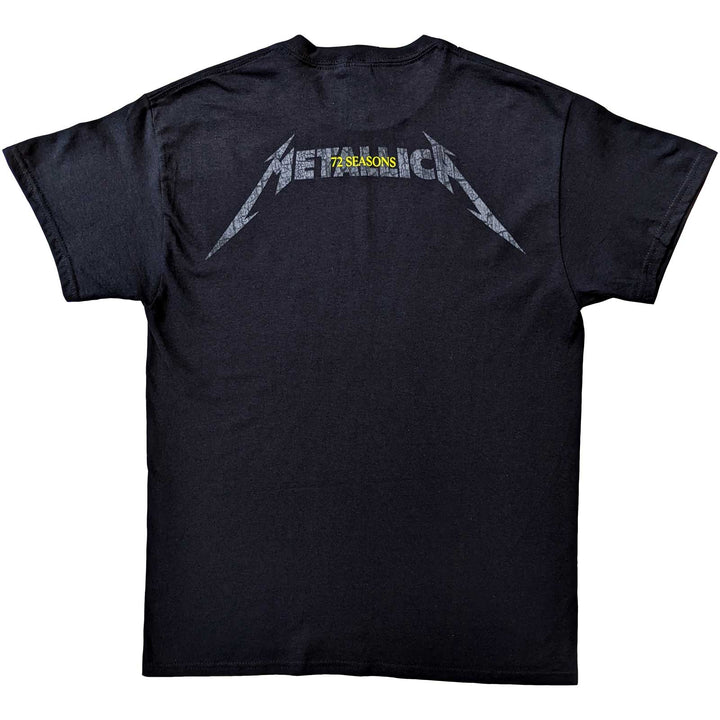 72 Seasons Charred Logo (Back Print) Unisex T-Shirt | Metallica