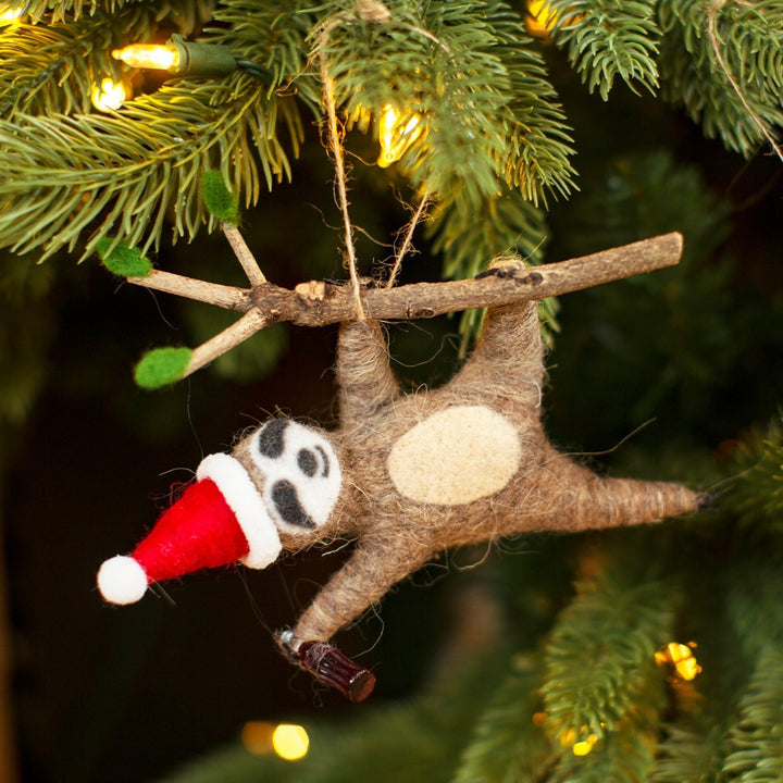 Merry Sloth Felt Decoration