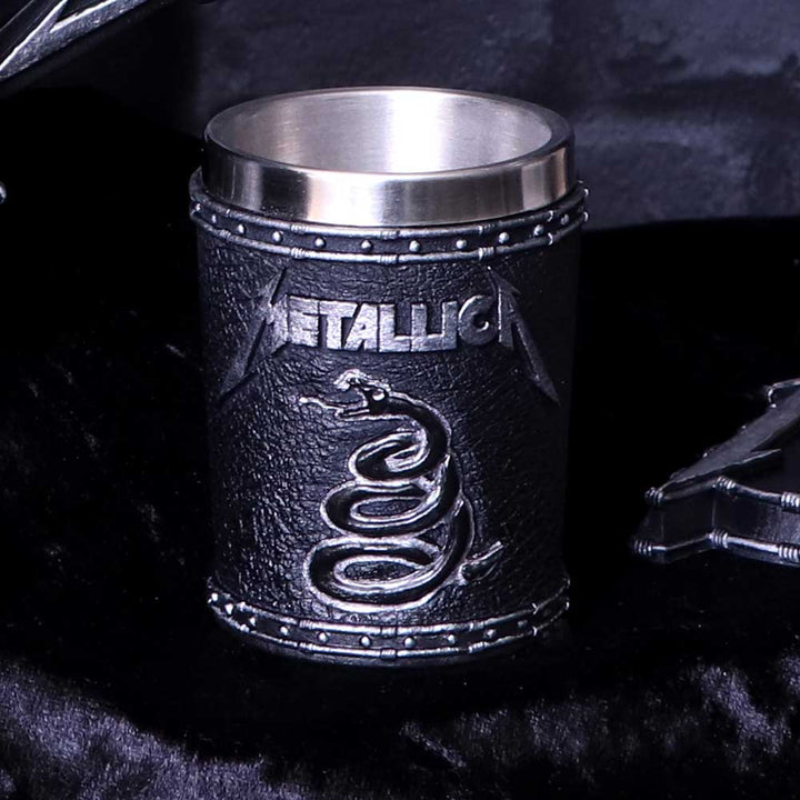 metallica - the black album shot glass