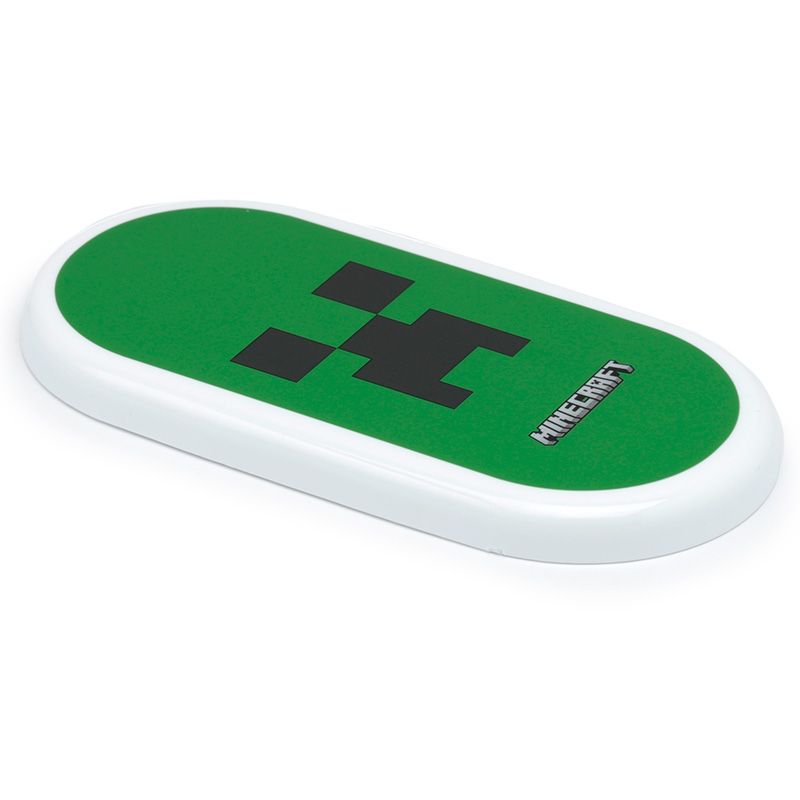 minecraft - creeper stacked bento box lunch box with fork & spoon
