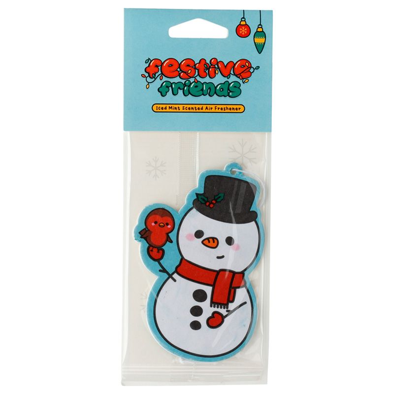 Festive Friends Snowman Air Freshener - Mint