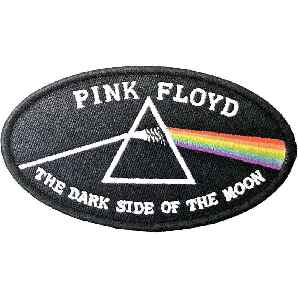 Dark Side of the Moon Oval Black Border Standard Patch | Pink Floyd