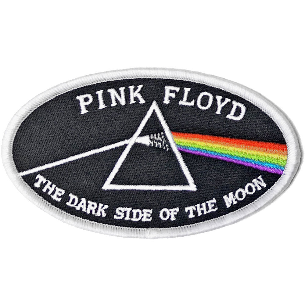 Dark Side of the Moon Oval White Border Standard Patch | Pink Floyd