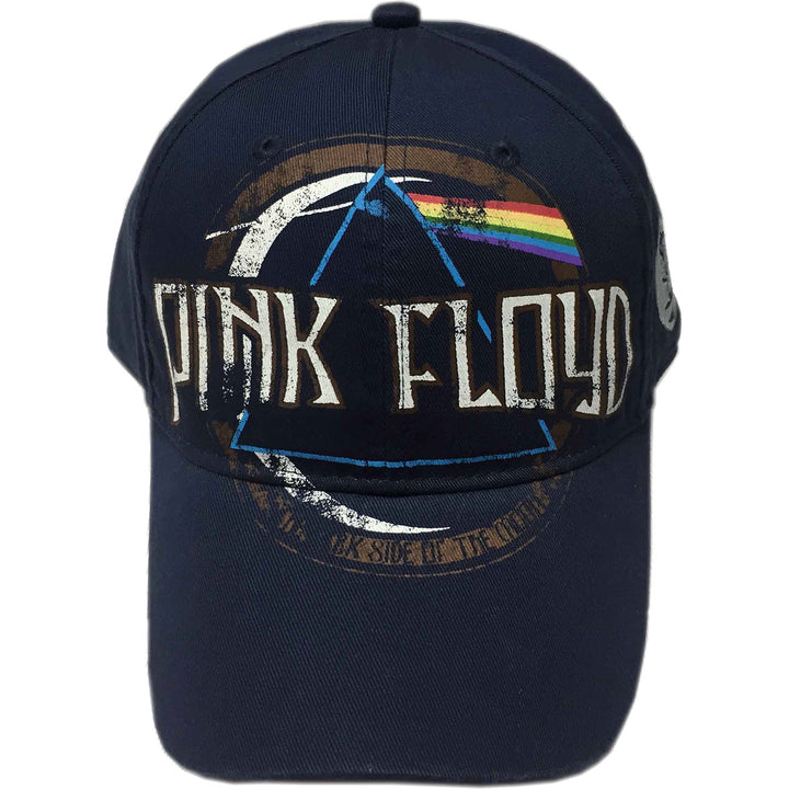 Dark Side of the Moon Album Distressed (Navy Blue) Unisex Baseball Cap | Pink Floyd