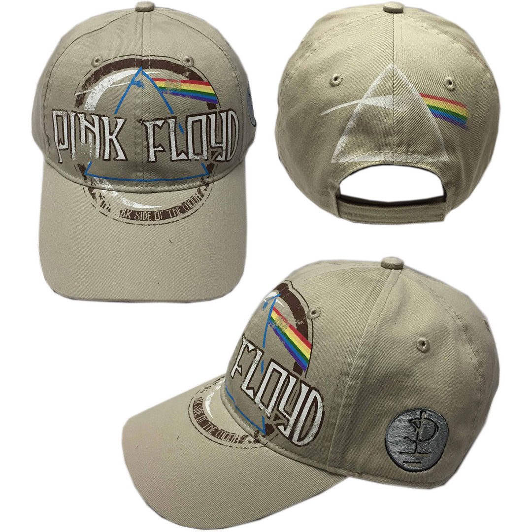 Dark Side of the Moon Album Distressed (Sand) Unisex Baseball Cap | Pink Floyd