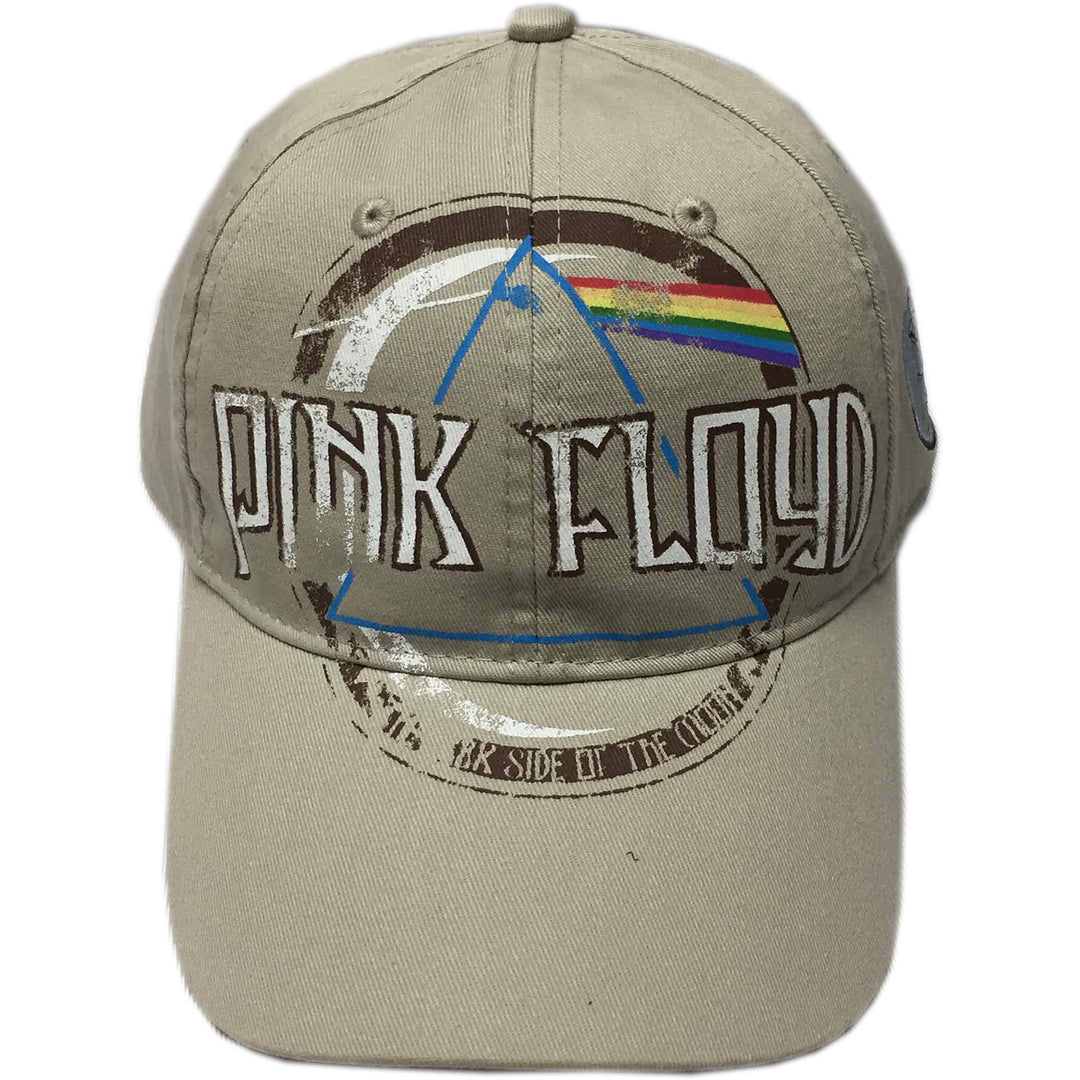 Dark Side of the Moon Album Distressed (Sand) Unisex Baseball Cap | Pink Floyd