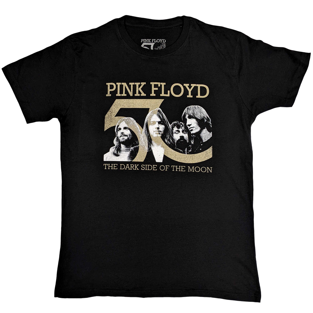 Band Photo & 50th Logo Unisex T-Shirt | Pink Floyd