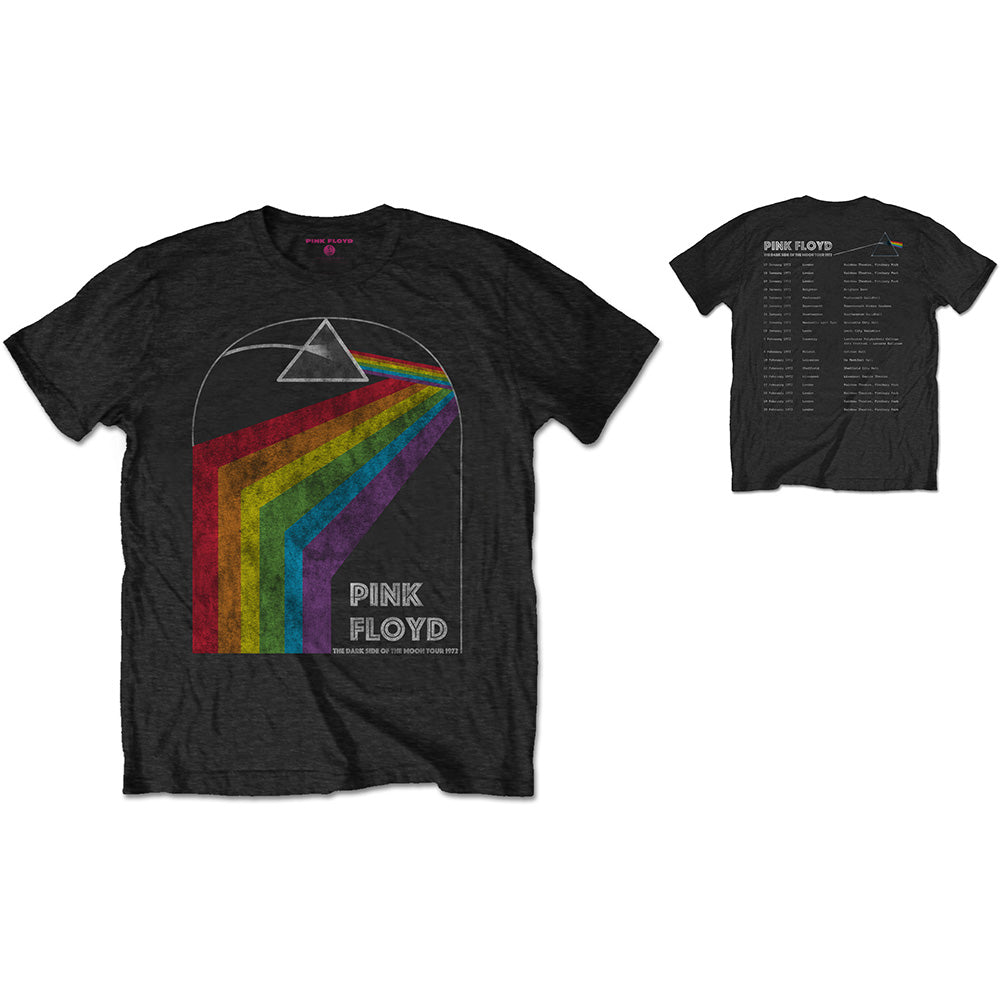 Dark Side of the Moon 1972 Tour (Back Print) Unisex T-Shirt | Pink Floyd