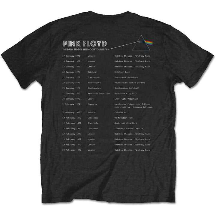 Dark Side of the Moon 1972 Tour (Back Print) Unisex T-Shirt | Pink Floyd