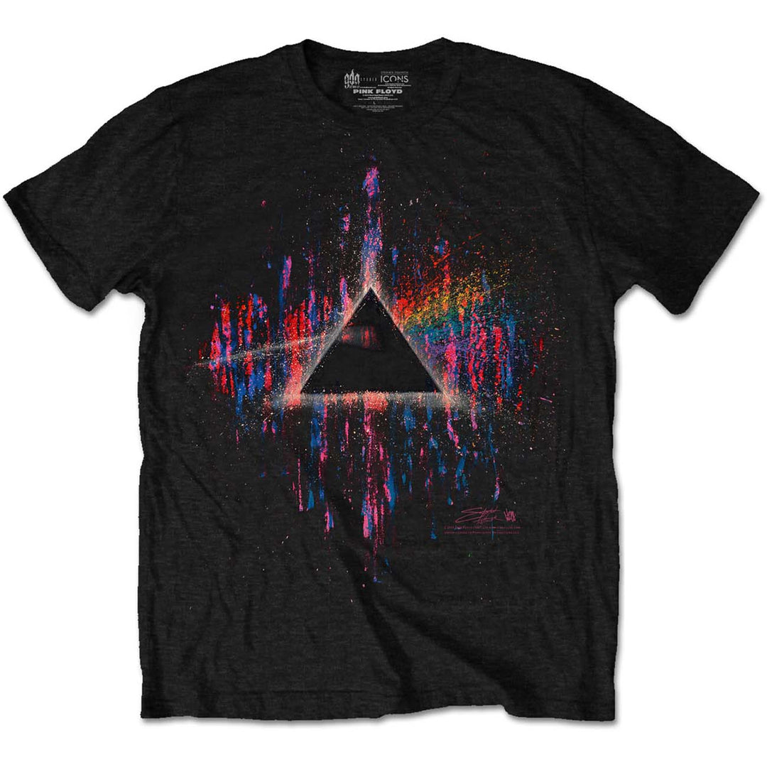 Dark Side of the Moon Pink Splatter Unisex T-Shirt | Pink Floyd