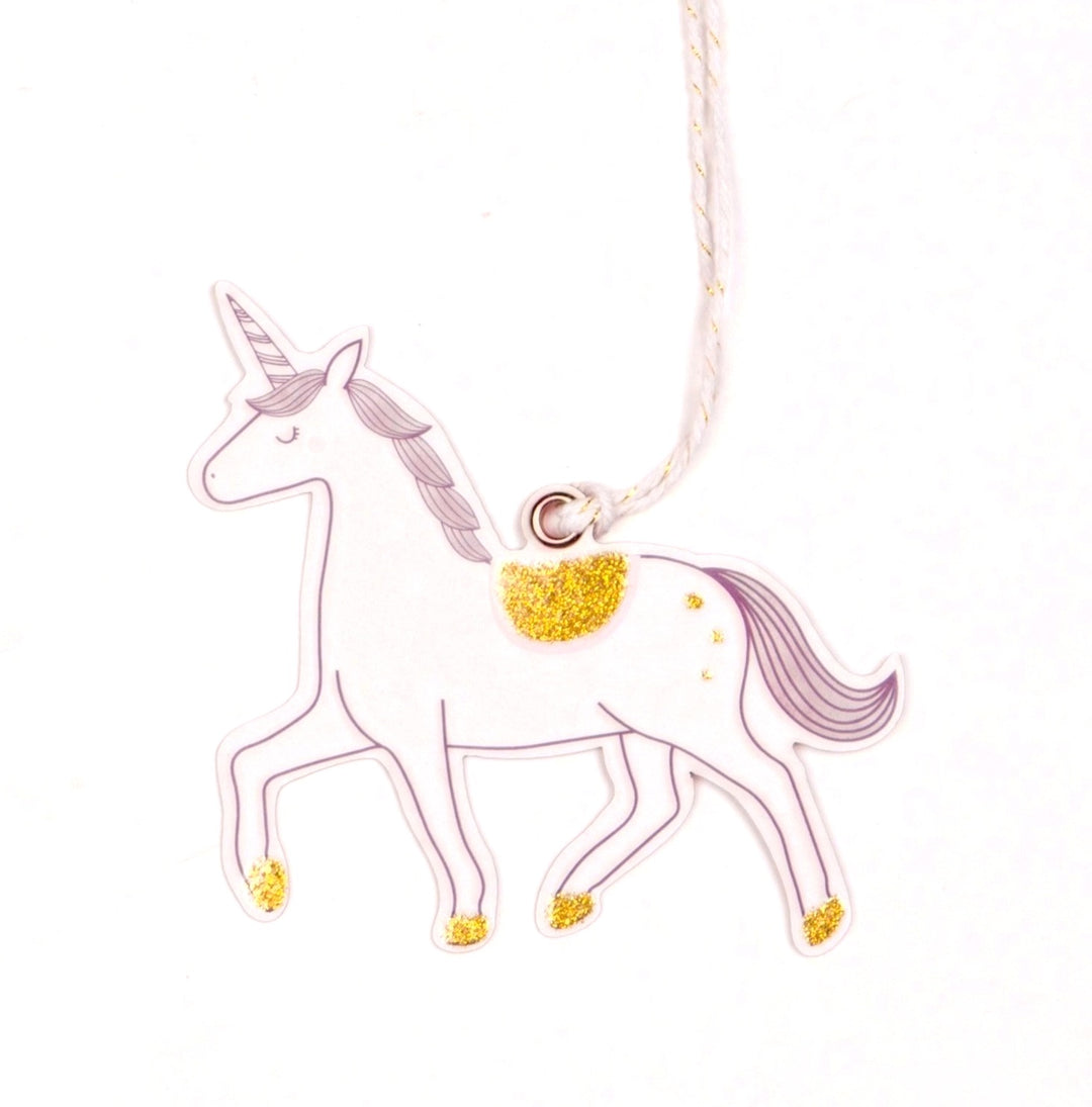 princess unicorn gift tags - set of 6