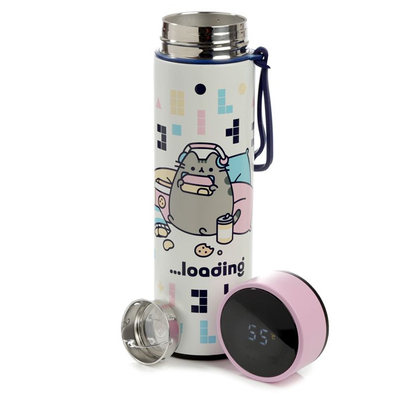 Gaming Bottle with Digital Thermometer | Pusheen the Cat