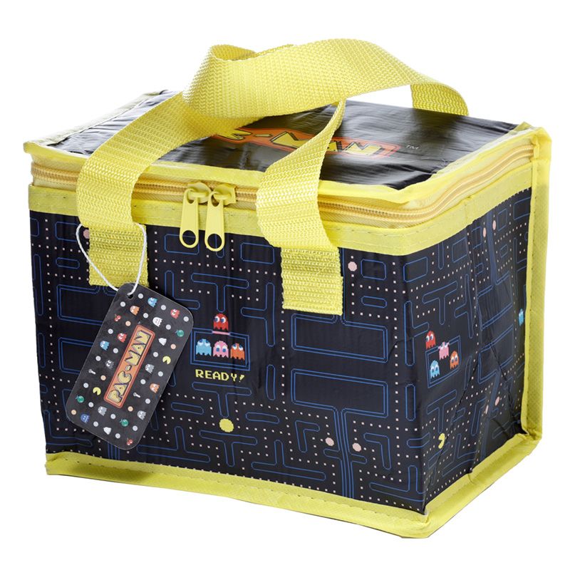 pac-man - ready recycled plastic bottle rpet reusable cool bag lunch bag