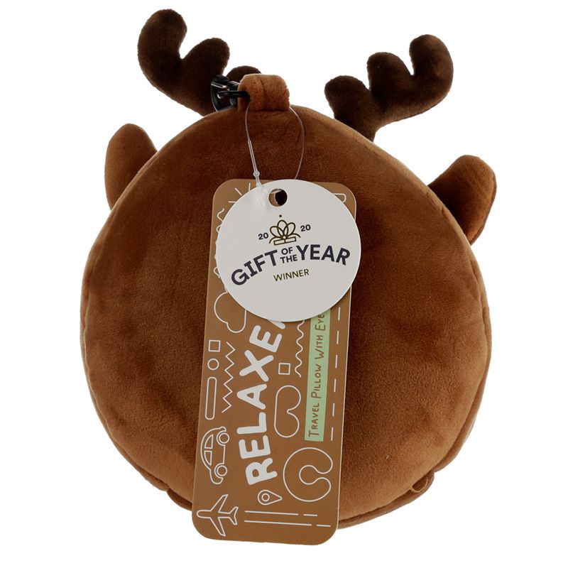 Christmas Reindeer Plush Travel Pillow & Eye Mask | Relaxeazzz