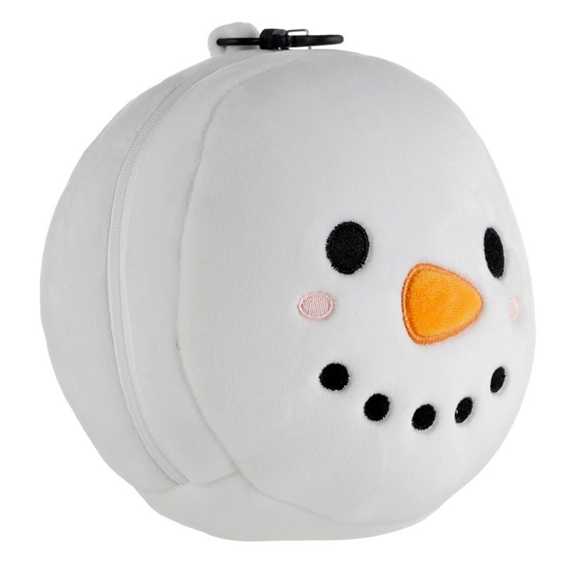 Snowman Plush Travel Pillow & Eye Mask | Relaxeazzz