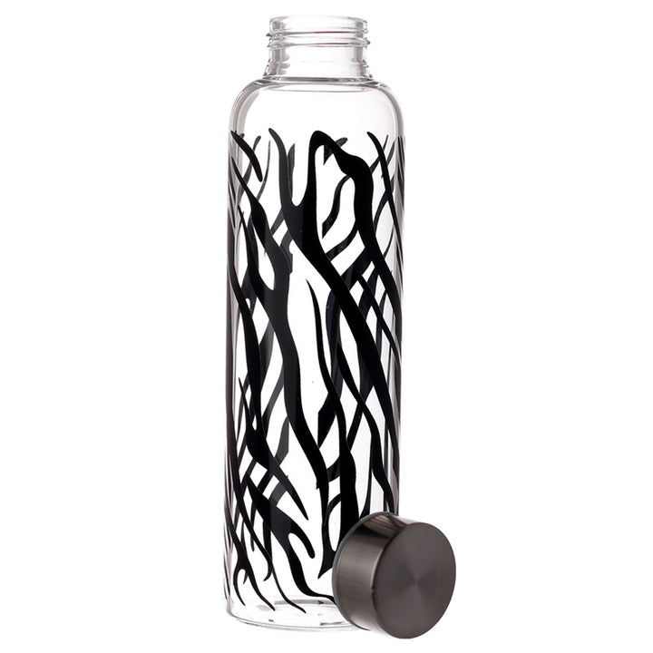 Big Cat Spots and Stripes Glass Water Bottle
