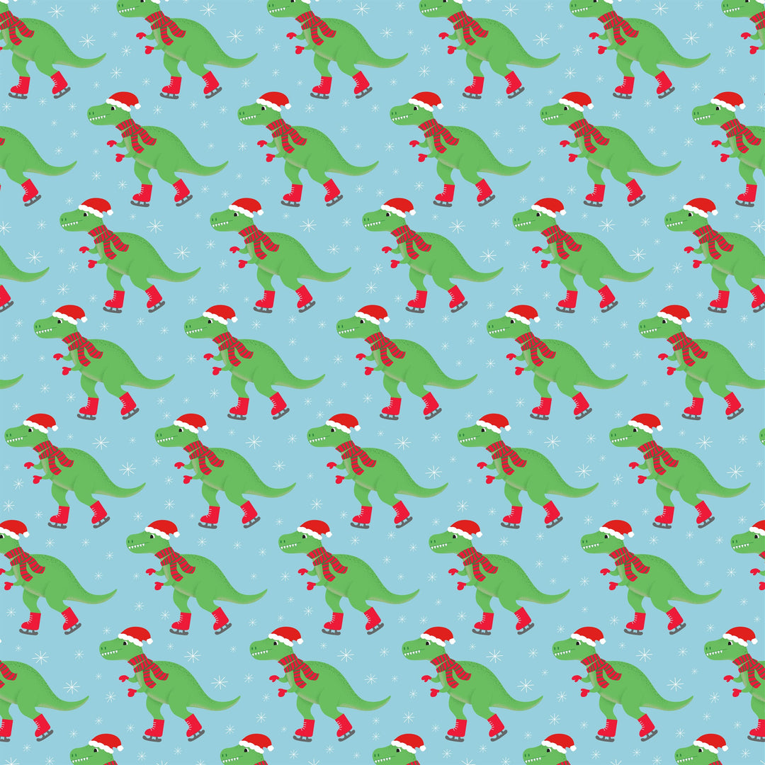 Roarsome Dinosaur Christmas Wrapping Paper