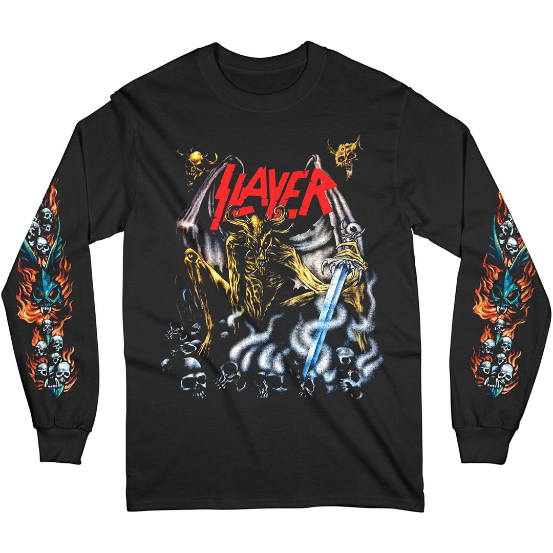 Airbrush Demon (Sleeve Print) Unisex Long Sleeve T-Shirt | Slayer