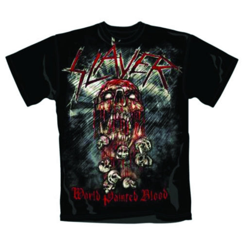 World Painted Blood Skull Unisex T-Shirt | Slayer