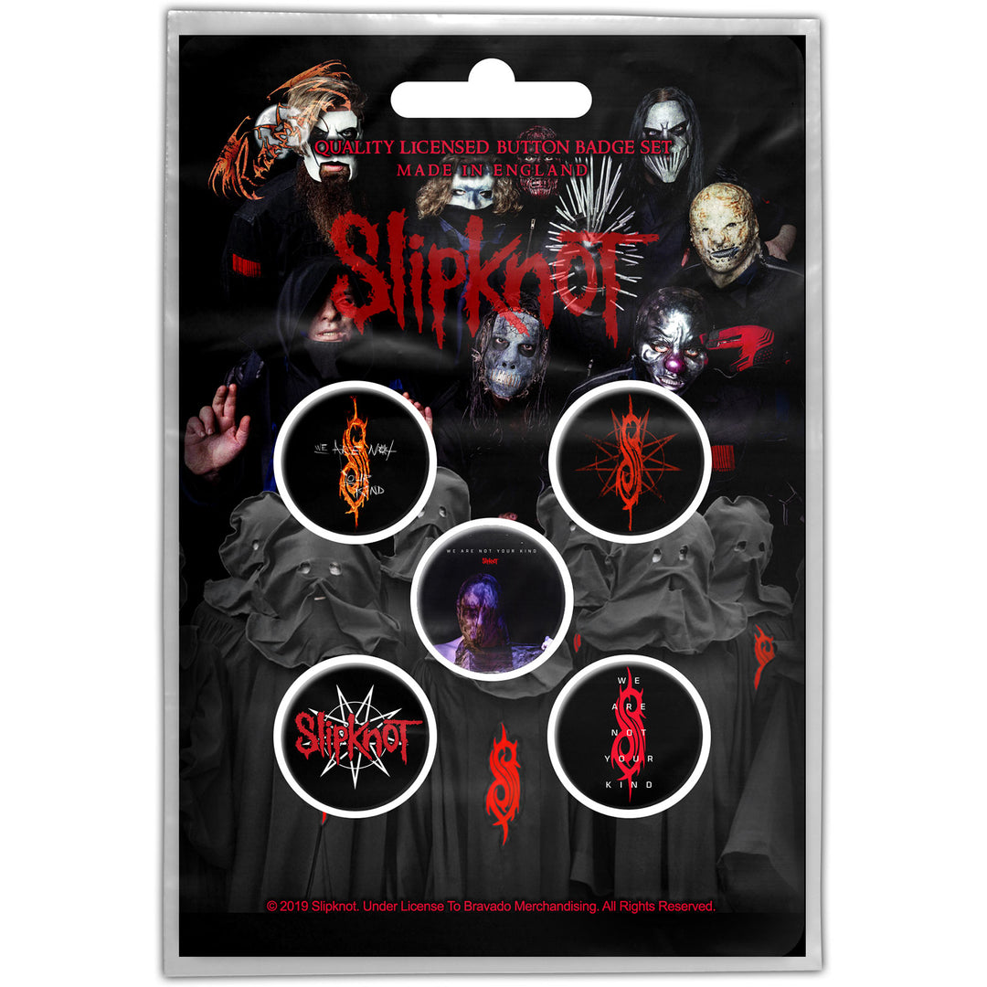 We Are Not Your Kind Button Badge Pack | Slipknot