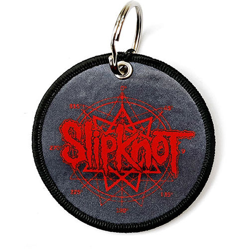 Logo & Nonagram (Double Sided Patch) Keychain | Slipknot