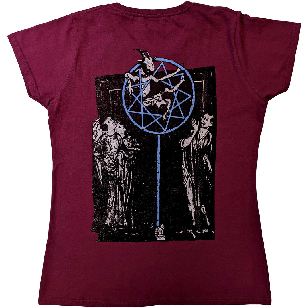 Goat Logo Demon (Back Print) Ladies T-Shirt | Slipknot