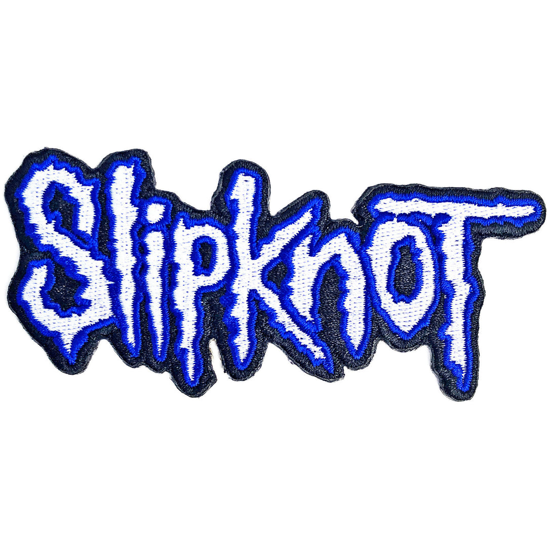Cut-Out Logo Blue Border Standard Patch | Slipknot