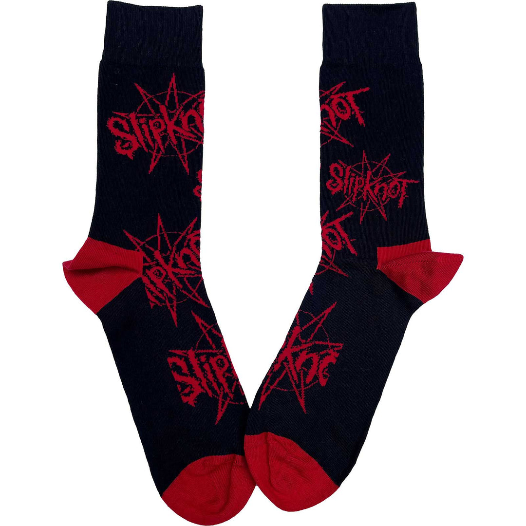 Logo & Nonagram (UK Size 7 - 11) Unisex Ankle Socks | Slipknot