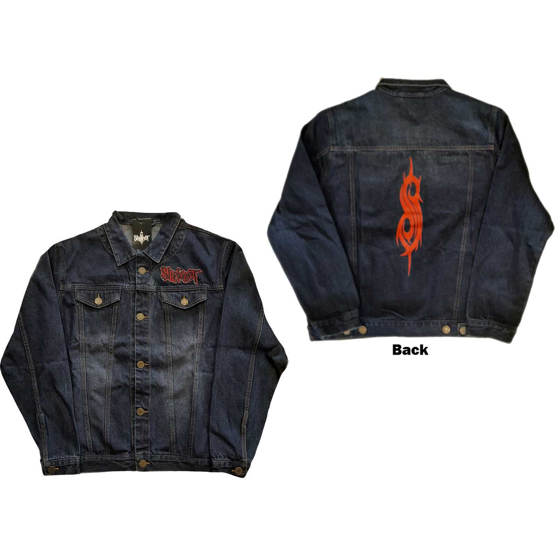 Tribal Logo (Back Print) Unisex Denim Jacket | Slipknot