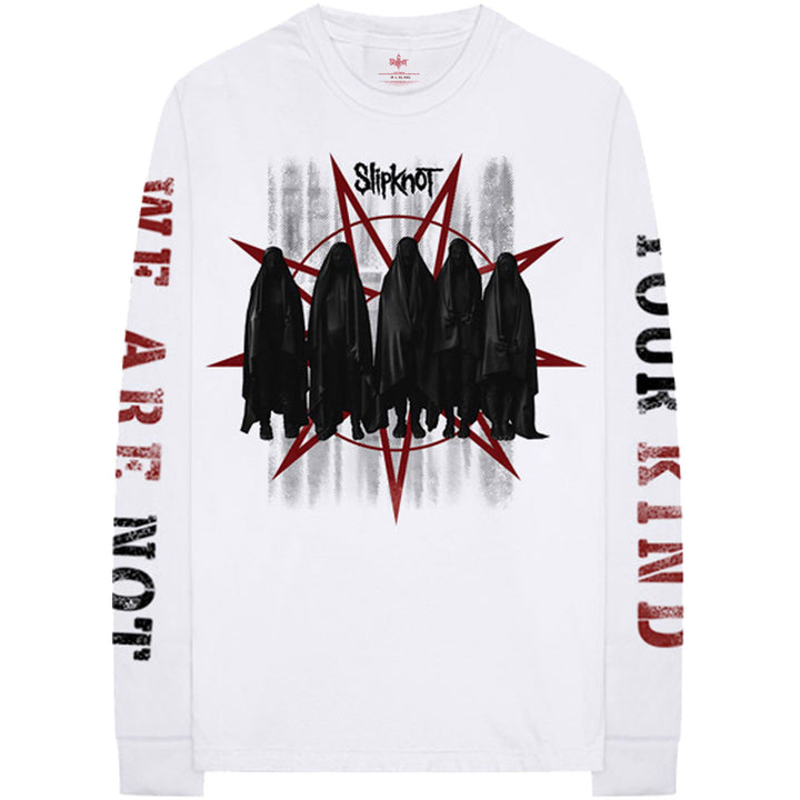 Shrouded Group (Back & Sleeve Print) Unisex Long Sleeve T-Shirt | Slipknot