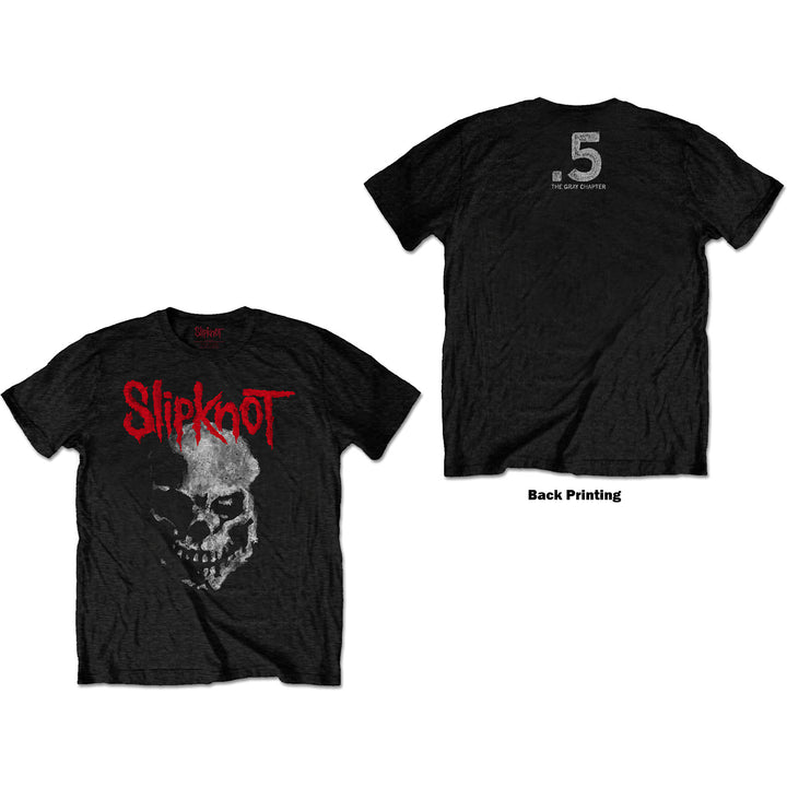 Gray Chapter Skull (Back Print) Unisex T-Shirt | Slipknot