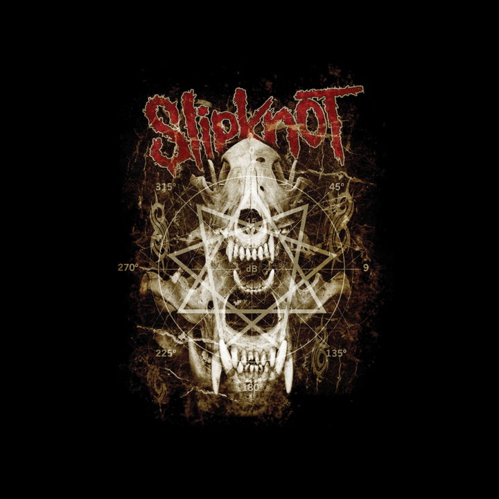 Skull Teeth (Back Print) Unisex Zipped Hoodie | Slipknot