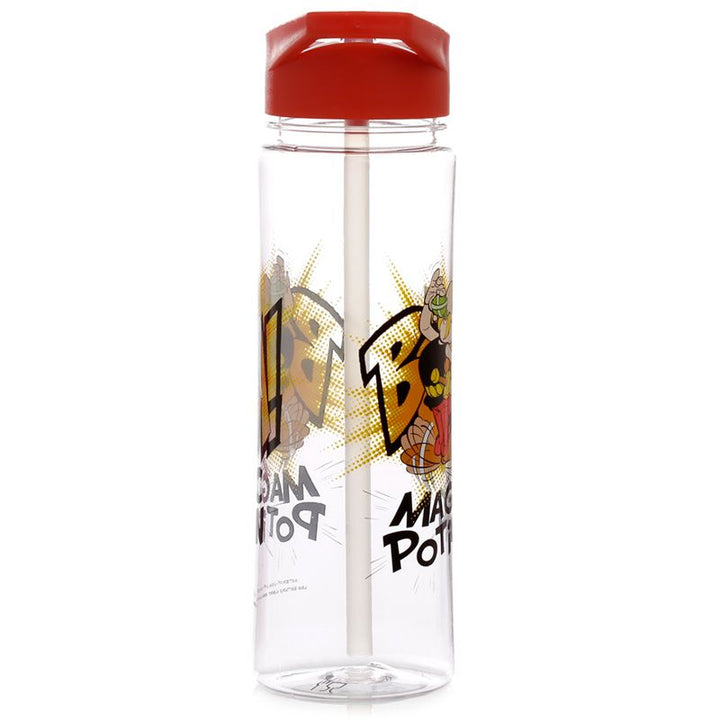 asterix - magic potion shatter resistant tritan reusable 550ml pvc water bottle with flip straw