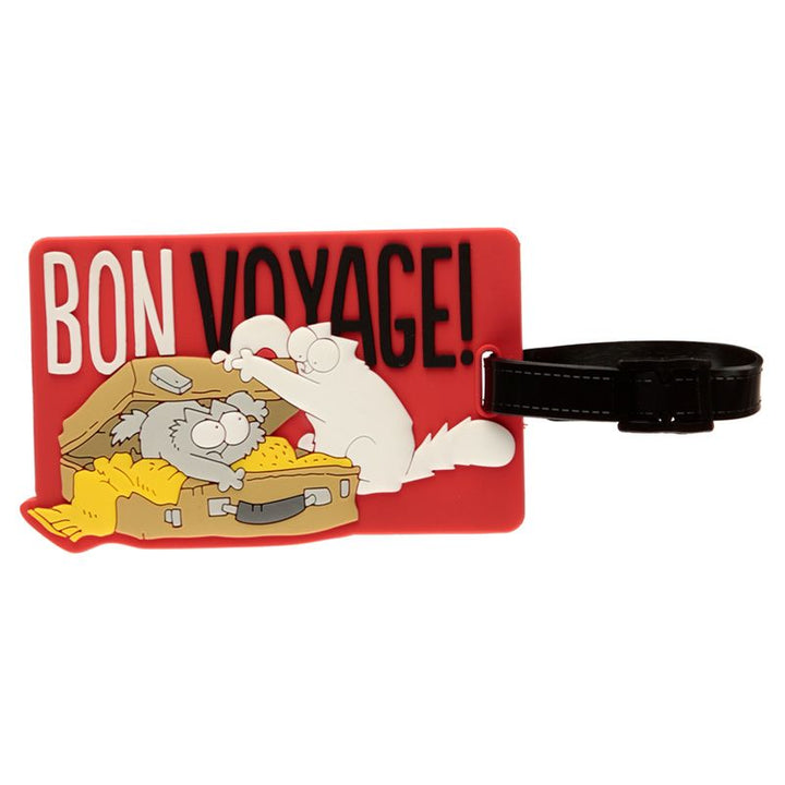 "Bon Voyage!" Luggage Tag | Simon's Cat