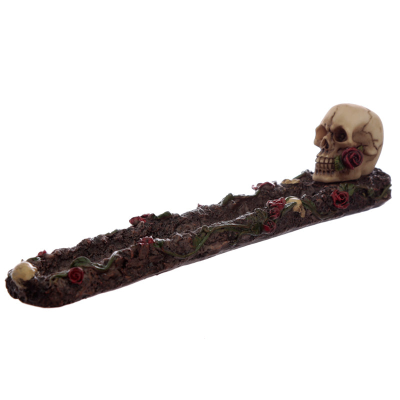 Incense Burner | Skulls & Roses