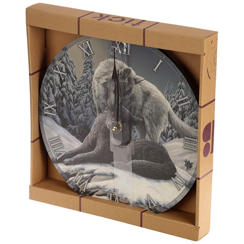 Snow Kisses Clock | Lisa Parker