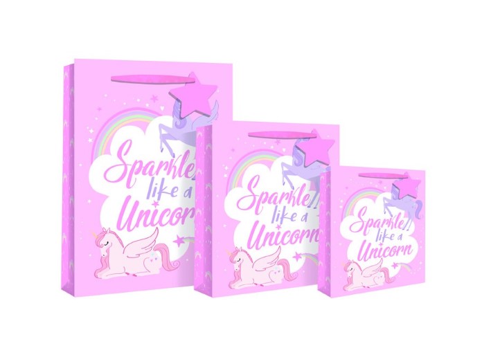 'sparkle like a unicorn' gift bag
