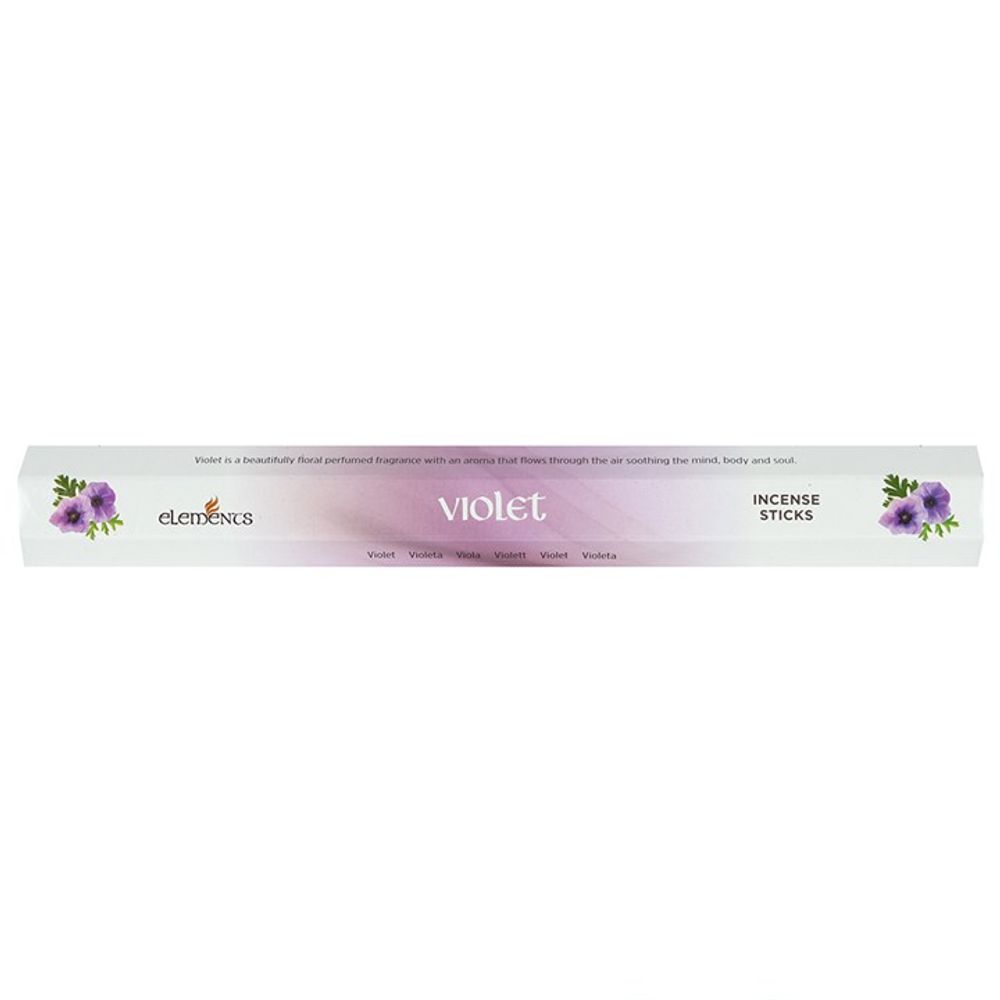Set of 6 Packets of Elements Violet Incense Sticks