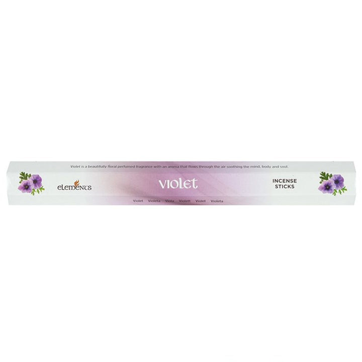 Set of 6 Packets of Elements Violet Incense Sticks