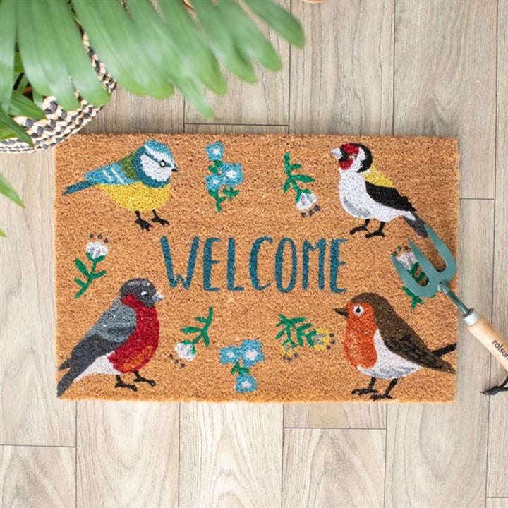 Natural British Garden Birds Doormat