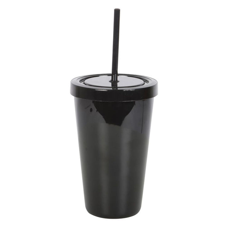 Goth Juice Plastic Tumbler with Straw